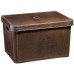 VÝPRODEJ CURVER box úložný dekorativní L LEATHER, 25 x 39,5 x 29,5 cm, hnědá, 04711-D12 POŠKOZENÉ
