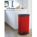 CURVER Odpadkový koš DECOBIN Pedal, 73 x 39 x 29 cm, 50 l, červený, 02162-931