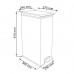 CURVER SLIM BIN odpakový koš, 60,7 x 25 x 39,3 cm, 40 l, stříbrná, 02340-582