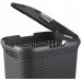 CURVER STYLE 60L Koš na špinavé prádlo 44,8 x 61,5 x 34,1 cm, tmavě šedý 00707-308