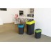CURVER FLIP BIN 25L Odpadkový koš 47 x 26 x 34 cm černá/žlutá 02171-E64