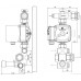 Danfoss FHM-C5 smontovaný paralelní směšovač pro podlahové vytápění 088U0095