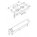 Danfoss Rozeta + 2 kryty na potrubí pro VHX chrom 013G3208