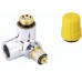 Danfoss RA-URX ventilové těleso chrom, připojení 2x R1/2" 013G4030