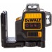 DeWALT DCE089LR Aku křížový laser 3x360° červený s adaptérem na 4× AA baterii