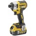 VÝPRODEJ DeWALT DCF887P2 Aku Rázový utahovák 1/4" s 3 převodovými stupni (1/4" 205Nm)(2x5,0Ah/18V) kufr TSTAK POŠKOZENÝ KUFR!!