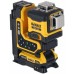 DeWALT DCLE34035D1 Aku multi laser 3x360° zelený s dalkovým ovládáním (18V/2,0Ah) T-stak