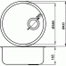 NOVASERVIS Kuchyňský dřez s přepadem, 435x165mm, nerez DR43