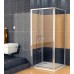 RONAL ECP2 ECO-Line dvoukřídlé dveře, 80cm, aluchrom/čiré sklo ECP208005007