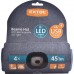 EXTOL LIGHT čepice s čelovkou, nabíjecí, USB, modrá, univerzální velikost 43191