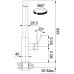 Franke FC 7853 MYTHOS S Kuchyňská baterie, s vytahovací koncovkou, nerez 115.0547.853