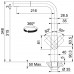 Franke FC 7853 MYTHOS S Kuchyňská baterie, s vytahovací koncovkou, nerez 115.0547.853