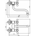 FERRO ANTICA Dřezová nástěnná baterie, 150mm, bronz BAI5BR