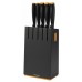 VÝPRODEJ FISKARS Functional Form blok černý s 5 noži (102638) 1014190 POŠKOZENÉ!!