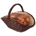 HS FLAMINGO Koš na dřevo proutěný oválný, juta HSF15-072