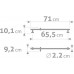 FRESHHH tyč s posuvným držákem sprchy, celokovová, 71cm, nerez 830309