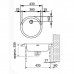 Franke Rambla RAN 610-38 3 1/2'', 430 mm, nerezový dřez 101.0361.012