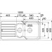 BAZAR Franke Spark SKX 651, 100x500 mm, nerezový dřez 101.0504.085 OHNUTÝ ROH!!