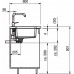 Franke Kubus KBX 210/610-20, 230x430 mm, nerezový dřez 112.0043.877