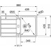 Franke Hydros HDX 614 R, 860x510 mm, nerezový dřez 101.0320.861