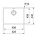 Franke Sirius SID 110-50, 440x525 mm, Tectonitový dřez, onyx 125.0331.034