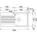 Franke Galileo GOX 611-100/7, 1000x510 mm, nerezový dřez + sifon 101.0178.671