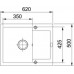 FRANKE SET G69 granitový dřez MRG 611-62 stříbrná+baterie FC 7477 stříbrná 114.0365.234