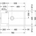 Franke SET G75 granitový dřez MRG 611-78 BB pískový melír + baterie Samoa chrom 114.0365.426