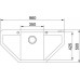 Franke SET G88 granitový dřez MRG 612 E bílá led + baterie FC 7486 bílá led + dávkovač FD 300