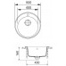 Franke Rondel RID 610, 500 mm, tectonitový dřez, černá 114.0286.273