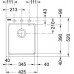 Franke Fiji FIG 610-42, 425x520 mm, granitový dřez grafit 114.0158.665