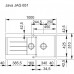 Franke Java JAG 651, 1000x510 mm, granitový dřez onyx + miska 114.0250.546