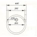 Franke Rondo ROX 610, 3 1/2", 440 mm, nerezový dřez + sifon 101.0285.932