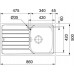 Franke SKX 611, 860x500 mm, nerezový dřez