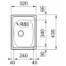 FRANKE Eurostar ETX 610-24 nerezový dřez 320x435mm 101.0647.717