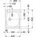 Franke Argo AGX 610 3 1/2", 420x500 mm, nerezový dřez 101.0286.039