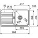 Franke Euroform EFG 614-78, 780x475 mm, fragranitový dřez pískový melír 114.0120.087