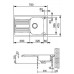 Franke Euroform EFN 611, 780x475 mm, nerezový dřez 101.0120.100