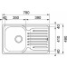 Franke Polar PXN 611-78, 780x490 mm, nerezový dřez 101.0286.080