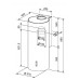 Franke Tube FTU 3807 I XS 77 H V2 ostrůvkový odsavač par, nerez 110.0275.401