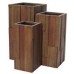 Květináč G21 Wood Tube dark 40x40x80cm 6392652