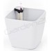 Samozavlažovací květináč G21 Cube bílý 22cm 6392410