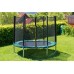 Trampolína G21 s ochrannou sítí 250cm zelená 69042612