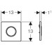 GEBERIT - ovládací tlačítko pro pisoáry SIGMA 10, nerezová ocel 116.015.SN.1