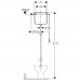 GEBERIT AP 123 Vysokopoložená splachovací nádržka na omítku s řetízkem, bílá 123.700.11.1