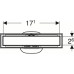 Geberit CleanLine Sprchový kanálek pro vložení dlažby 10–35 mm, kartáčovaná nerezová ocel 154.455.00.1