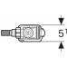 GEBERIT Napouštěcí ventil typ 333, boční přívod vody, 3/8 a 1/2" 136.702.003