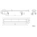 FLOW 77 nerezový kanálek s roštem pro obklad, do prostoru 770x150mm