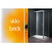 GELCO Sigma sprchové dveře dvoudílné posuvné 120, sklo BRICK SG3262