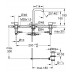 GROHE Essence - Tříotvorová umyvadlová baterie M, chrom 20296001